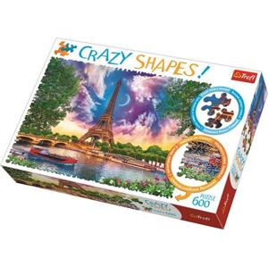 TREFL Crazy Shapes puzzle Obloha nad Paříží 600 dílků; 125426