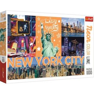 TREFL Puzzle Neon Color Line New York 1000 dílků; 129478