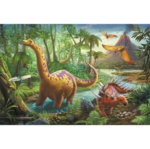 TREFL Puzzle Dinosauři na cestách 60 dílků; 123774
