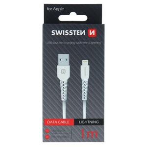 Swissten datový kabel USB / lightning 1m bílý; 71505541