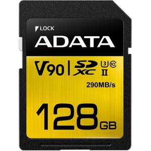 ADATA SDXC 128GB UHS-II U3 (290 260MB); ASDX128GUII3CL10-C