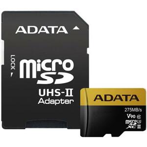 ADATA 128GB MicroSDXC UHS-II U3 s adaptérem; AUSDX128GUII3CL10-CA1