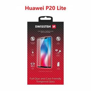 Swissten sklo  full glue, color frame, case friendly  Huawei P20 Lite černé; 54501708