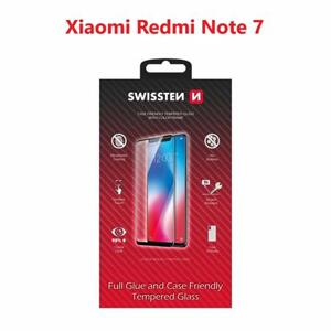 Swissten sklo  full glue, color frame, case friendly  Xiaomi Redmi Note 7 černé; 54501731