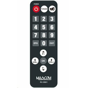 Mascom dálkový ovladač MC720T2 HD DB01 - SENIOR ovládání; MASDOS