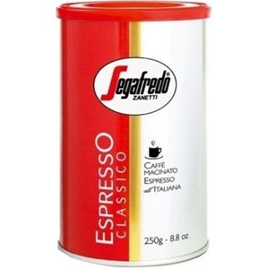 Segafredo Espresso Classico - mletá, dóza, 250 g; KAVA