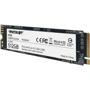 Patriot SSD, 512GB, P300, M.2 2280 PCIe NVMe; P300P512GM28