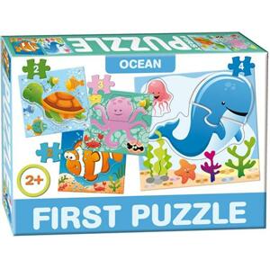 DOHÁNY Baby puzzle Život v moři 4v1 (2-4 dílky); 125706