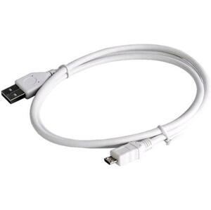 Kabel CABLEXPERT USB A Male/Micro B Male 2.0, 1,8m, White, High Quality; CCP-mUSB2-AMBM-6-W