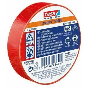 TESA Izolační páska "Professional 53988", červená, 19 mm x 20 m; TE53948P