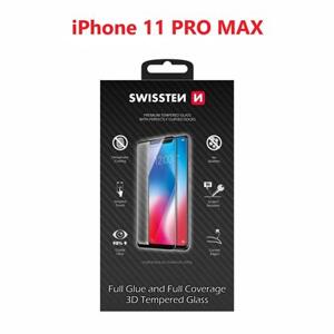 Swissten sklo ultra durable 3D full glue glass Apple Iphone 11 pro MAX černé; 64701828