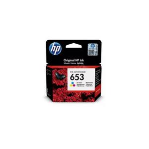 HP 653 (3YM74AE, tří-barevná) - cartridge vhodné pro HP Deskjet Ink Adv 6075/6475, 200 stran; 3YM74AE