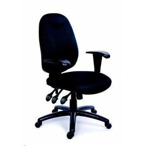 MaYAH Manažerská židle, textilní, černá základna, "Energetic", černá; BBSZVV11