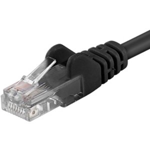 PremiumCord Patch kabel UTP RJ45-RJ45 level 5e 1,5m černý; sputp015C