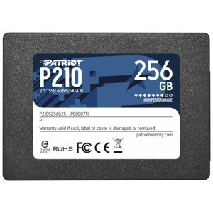 PATRIOT P210 256GB SSD / 2,5" / Interní / SATA 6GB/s / 7mm; P210S256G25