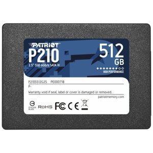 PATRIOT P210 512GB SSD / 2,5" / Interní / SATA 6GB/s / 7mm; P210S512G25