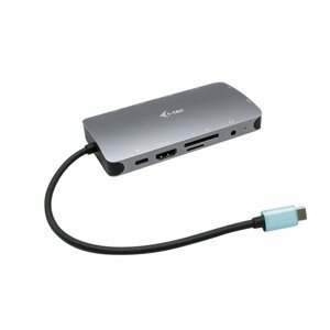 i-Tec USB-C Metal Nano Dock HDMI/ VGA with LAN, Power Delivery 100 W ; C31NANODOCKVGAPD
