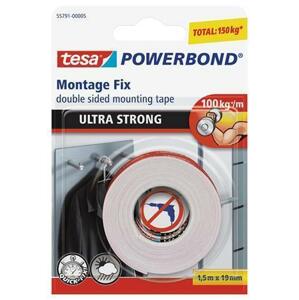 Tesa Lepicí páska "Powerbond 55791", oboustranná, extra silná, 19 mm x 1,5m; TE55791