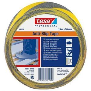 Tesa Protiskluzová bezpečnostní páska "Anti-Slip 60951", černá-žlutá, 50 mm x 15 m; TE60951