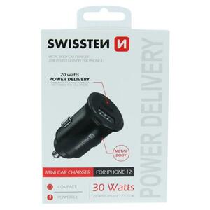 Swissten  CL adaptér power delivery 20W iPhone 12 černý; 20119100