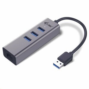 i-Tec USB 3.0 Metal HUB 3 Port + Gigabit Ethernet Adapter ; U3METALG3HUB