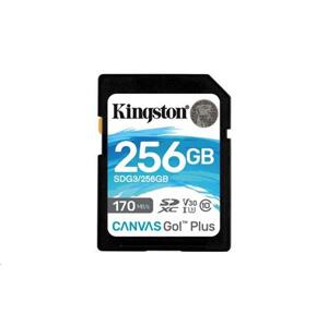 Kingston SDXC Canvas Go Plus 170R, 256GB; SDG3/256GB