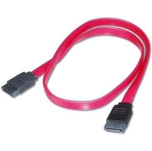 PremiumCord 0,75m datový kabel SATA 1.5/3.0 GBit/s červený; kfsa-1-07