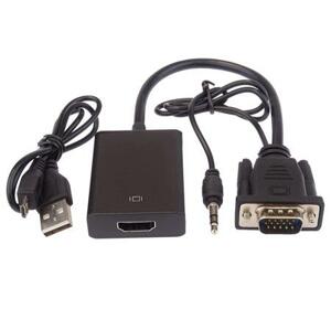 PremiumCord VGA+audio elektronický konvertor na rozhraní HDMI FULL HD 1080p; khcon-49