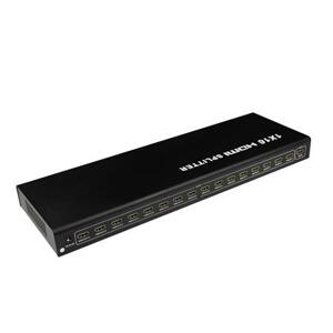 PremiumCord HDMI splitter 1-16 Portů, kovový s napájecím adaptérem, 4K,1080p, 3D; khsplit16b