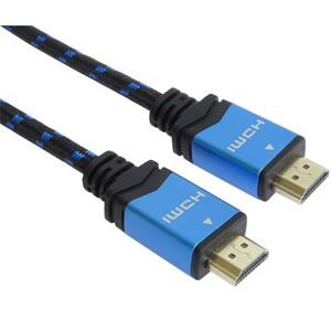 PremiumCord Ultra HDTV 4K@60Hz kabel HDMI 2.0b kovové+zlacené konektory 1,5m  bavlněné opláštění kabelu; kphdm2m015