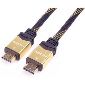 PremiumCord HDMI 2.0b High Speed + Ethernet kabel HQ, zlacené konektory, 0,5m; kphdm2q05