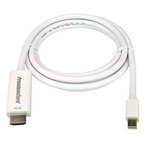 PremiumCord mini DisplayPort 1.2 na HDMI 2.0  kabel pro rozlišení 4Kx2K@60Hz, 1m; kportadmk04-01