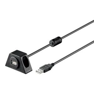 PremiumCord USB 2.0 prodlužovací kabel 1,2m MF s konektorem na přišroubování; ku2dock1