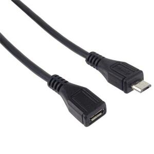 PremiumCord Kabel prodlužovací micro USB 2.0 male-female, černý 3m; ku2me3f