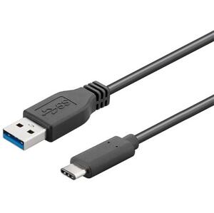 PremiumCord Kabel USB 3.1 konektor C/male - USB 3.0  A/male, černý, 15cm; ku31ca015bk
