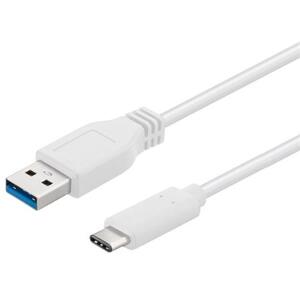 PremiumCord Kabel USB 3.1 konektor C/male - USB 3.0  A/male, bílý, 0,5m; ku31ca05w