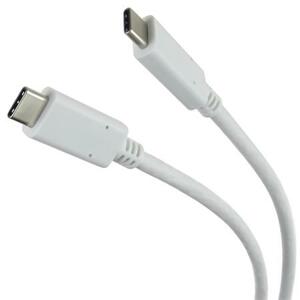 PremiumCord Kabel USB 3.1 konektor C/male - USB 3.1 C/male, bílý, 1m; ku31cc1w