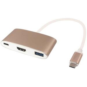 PremiumCord Převodník USB3.1 na HDMI + USB3.0 + PD ( USB Power Delivery ); ku31hdmi02