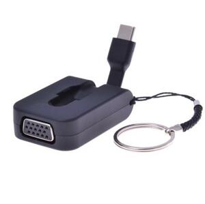 PremiumCord Adaptér USB 3.1 Typ-C male na VGA female,zasunovací kabel a kroužek na klíče; ku31vga06