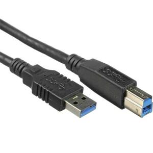 PremiumCord Kabel USB 3.0 Super-speed 5Gbps  A-B, 9pin, 2m; ku3ab2bk