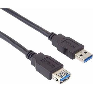 PremiumCord Prodlužovací kabel USB 3.0 Super-speed 5Gbps  A-A, MF, 9pin, 0,5m; ku3paa05bk