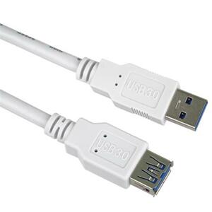 PremiumCord Prodlužovací kabel USB 3.0 Super-speed 5Gbps  A-A, MF, 9pin, 1m bílá; ku3paa1w