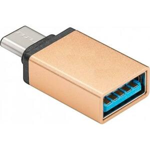 PremiumCord Adaptér USB 3.1 konektor C/male - USB 3.0  A/female, zlatý, OTG; kur31-07