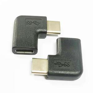 PremiumCord Adaptér USB 3.1 konektor C/male - C/female zahnutý 90°; kur31-13