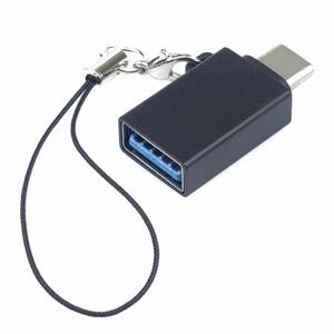 PremiumCord Adaptér USB-C male - USB3.0  A female, OTG, černý s očkem na zavěšení; kur31-18