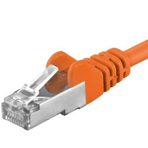 Premiumcord Patch kabel CAT6a S-FTP, RJ45-RJ45, AWG 26/7 0,25m oranžová; sp6asftp002E