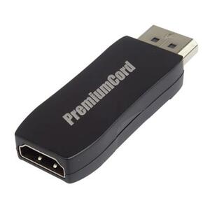PremiumCord  adaptér DisplayPort - HDMI  Male/Female, support 3D, 4K*2K@30Hz; kportad10