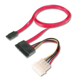 PremiumCord kabel SATA datový + napájecí 0.5m; kfsa-4