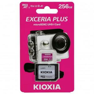 KIOXIA EXCERIA PLUS microSDXC 256GB + adaptér; LMPL1M256GG2