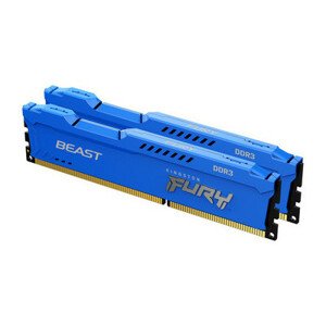 Kingston FURY Beast Blue - 8GB (2x4) DDR3, 1600MHz, CL10, DIMM; KF316C10BK2/8